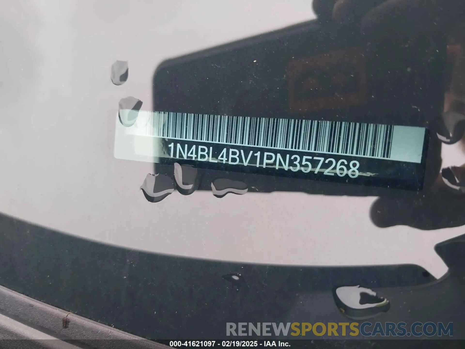 9 Photograph of a damaged car 1N4BL4BV1PN357268 NISSAN ALTIMA 2023