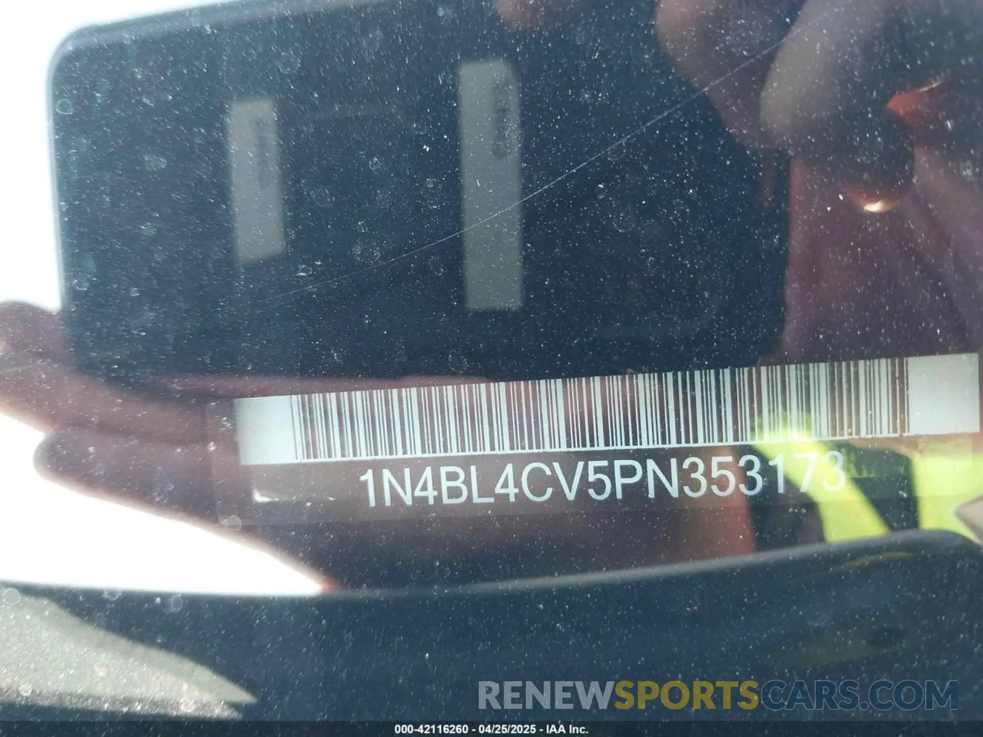 9 Photograph of a damaged car 1N4BL4CV5PN353173 NISSAN ALTIMA 2023