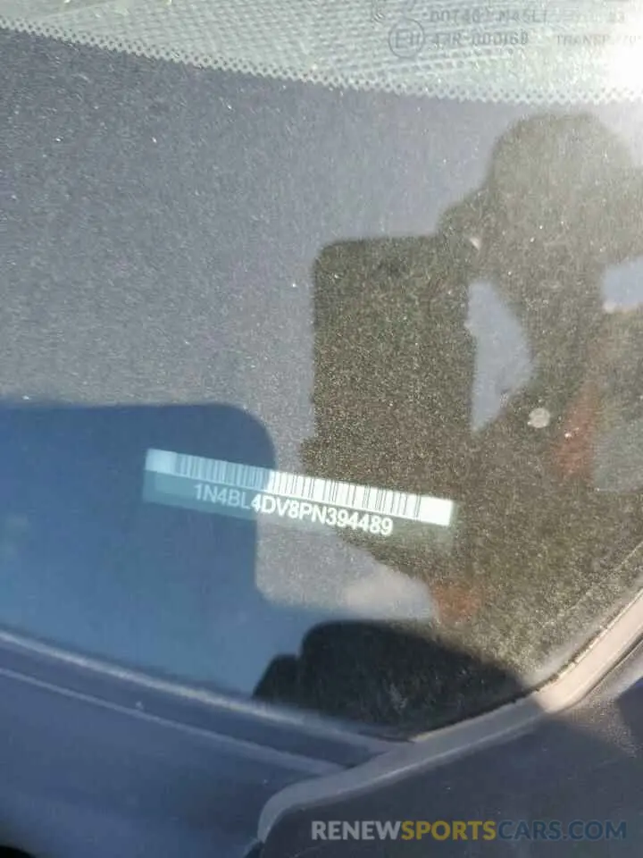 13 Photograph of a damaged car 1N4BL4DV8PN394489 NISSAN ALTIMA 2023