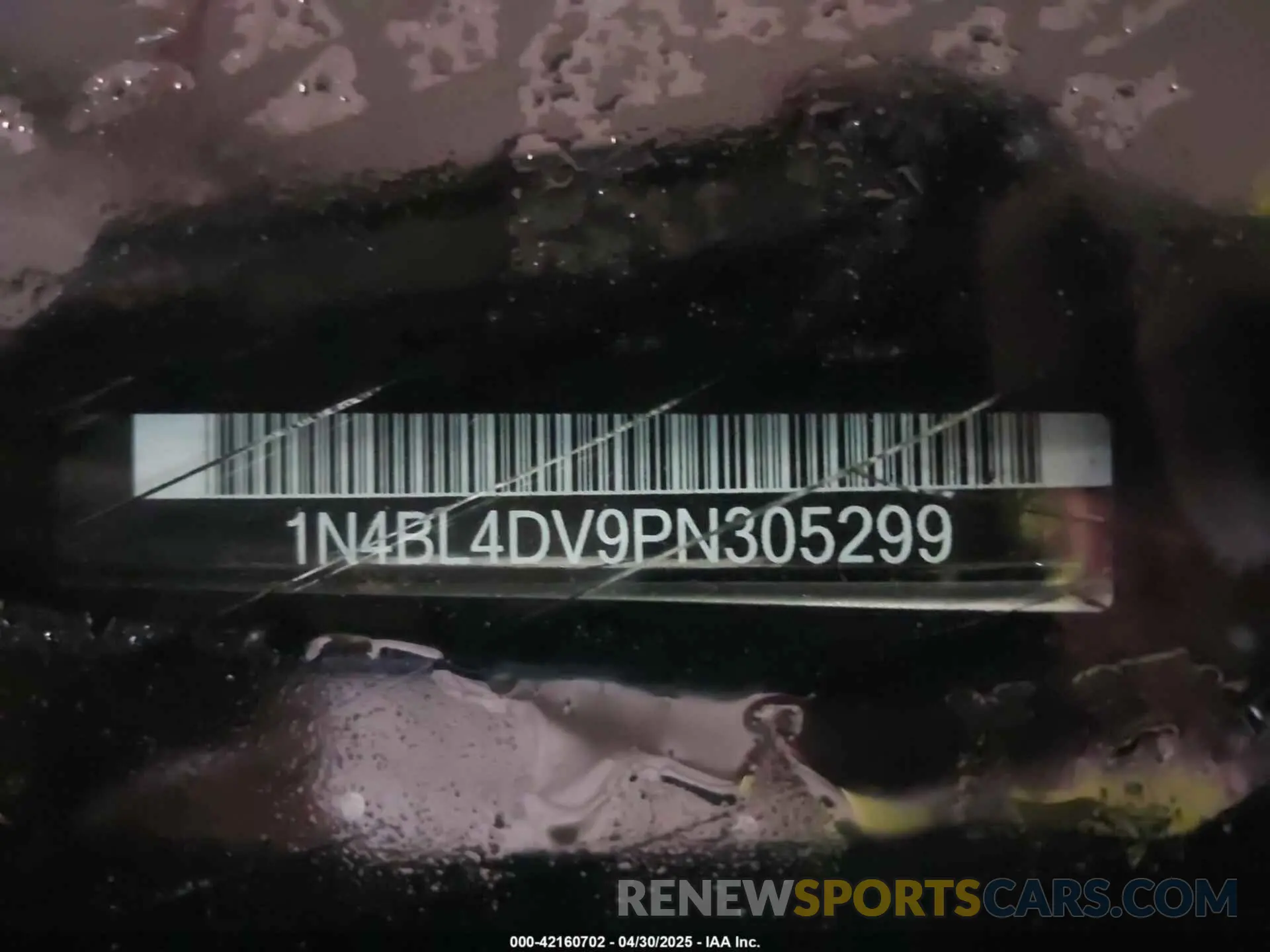 9 Photograph of a damaged car 1N4BL4DV9PN305299 NISSAN ALTIMA 2023