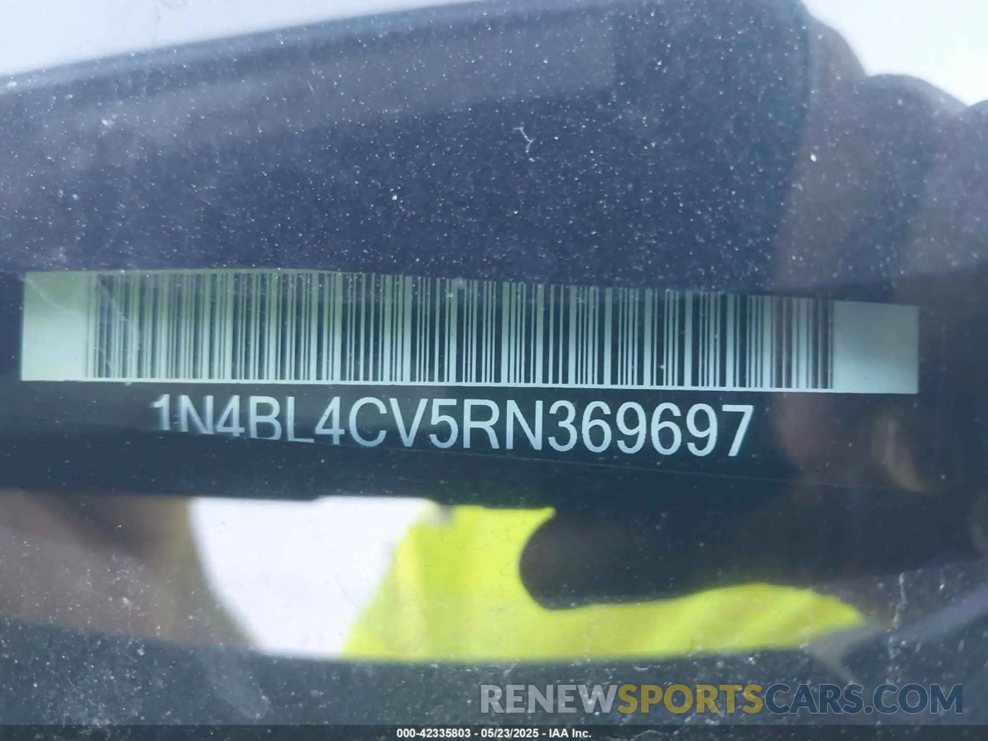 9 Photograph of a damaged car 1N4BL4CV5RN369697 NISSAN ALTIMA 2024