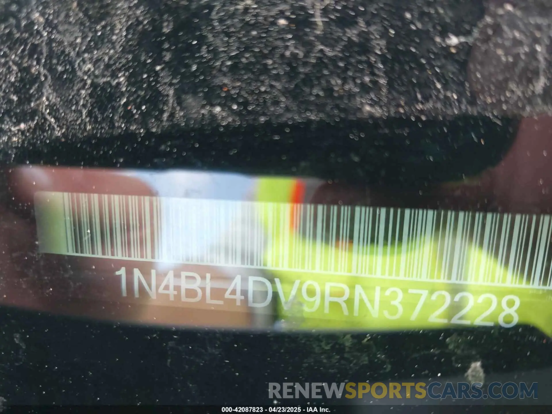9 Photograph of a damaged car 1N4BL4DV9RN372228 NISSAN ALTIMA 2024