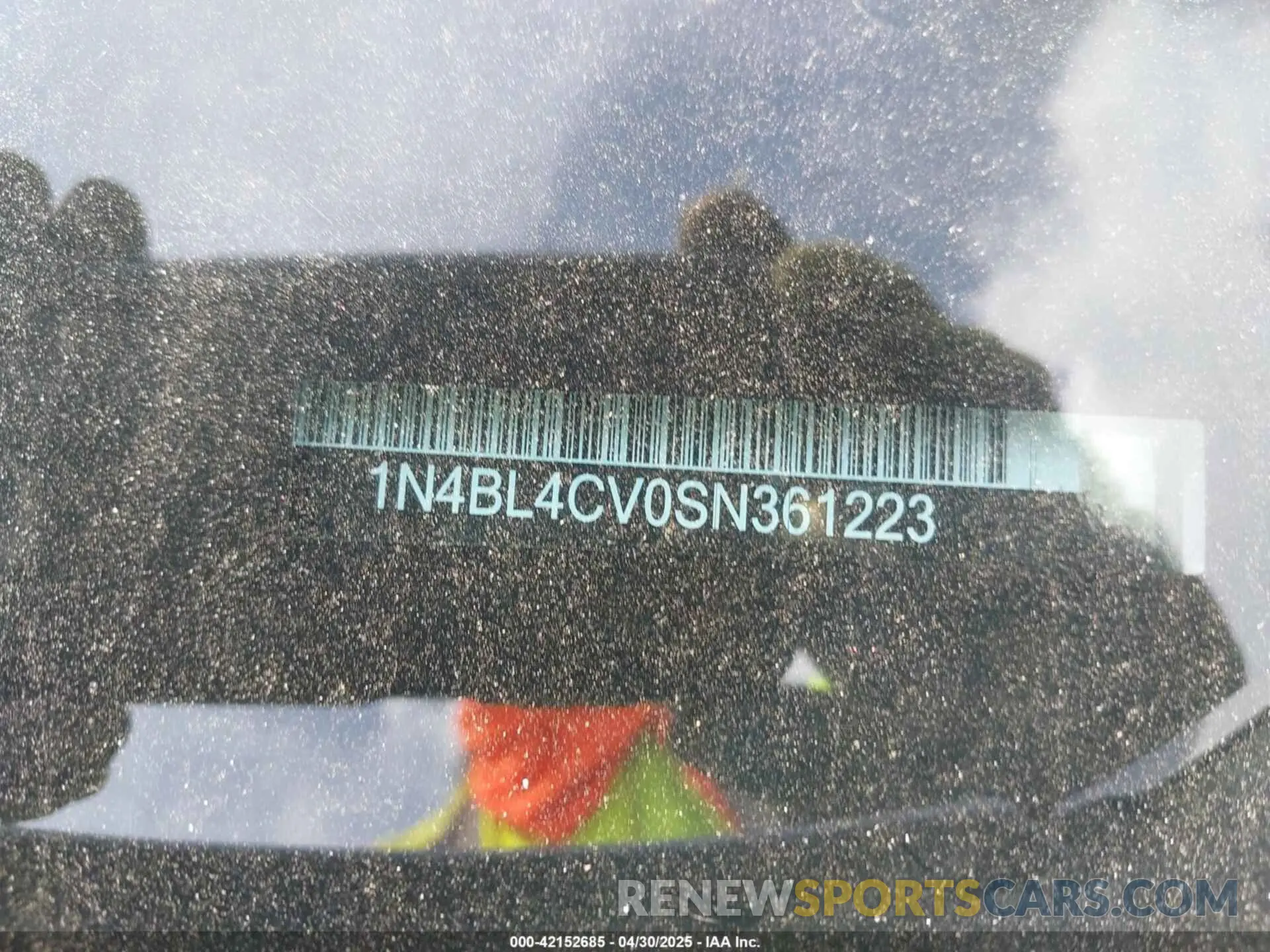9 Photograph of a damaged car 1N4BL4CV0SN361223 NISSAN ALTIMA 2025