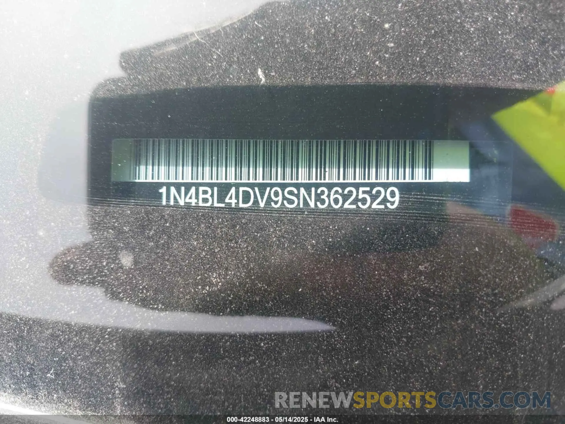 9 Фотография поврежденного автомобиля 1N4BL4DV9SN362529 NISSAN ALTIMA 2025