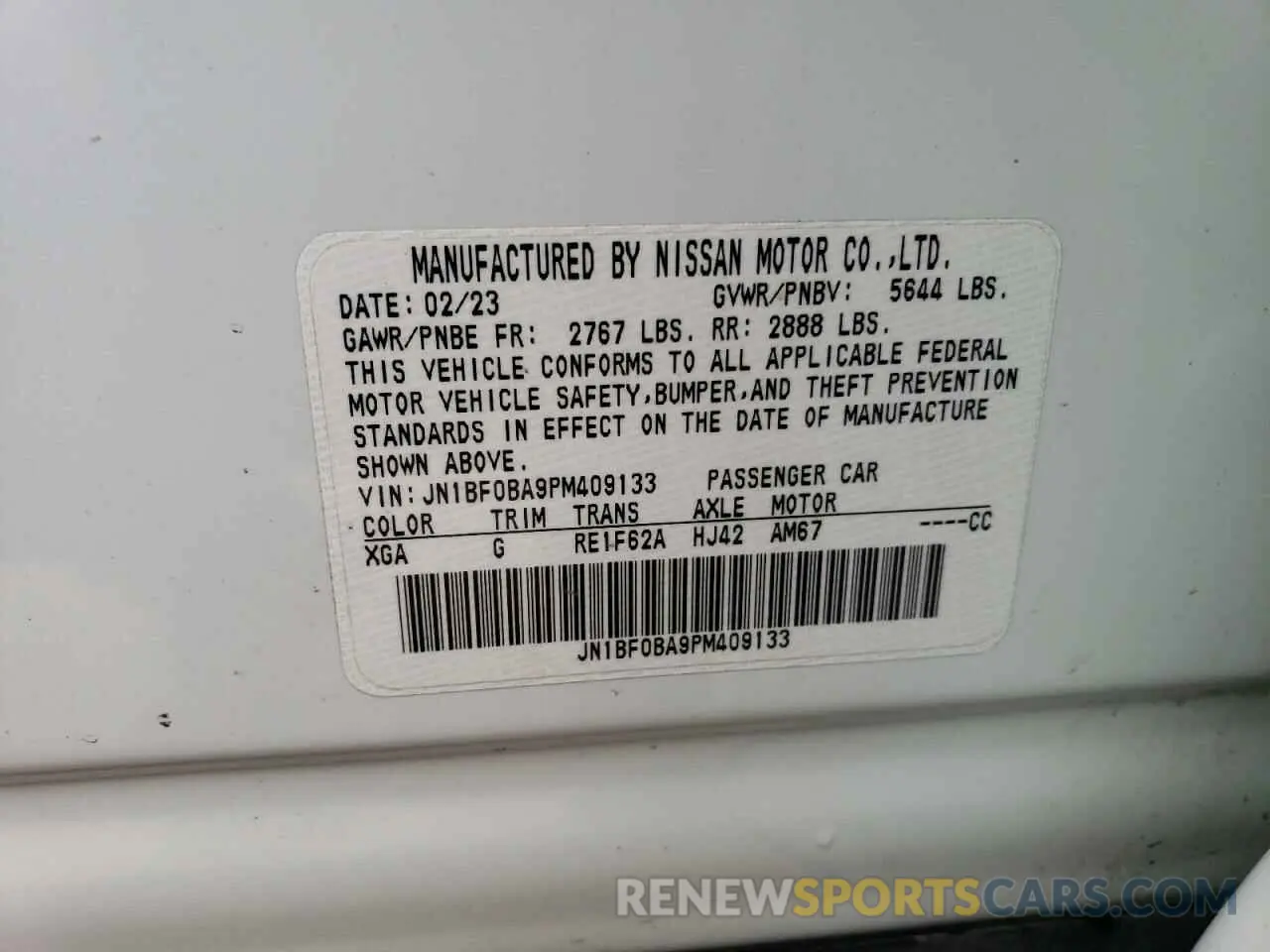 12 Фотография поврежденного автомобиля JN1BF0BA9PM409133 NISSAN ARIYA EVOL 2023
