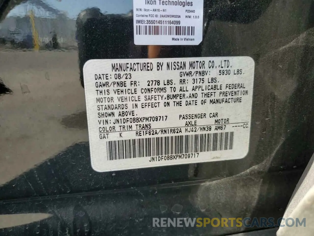 13 Photograph of a damaged car JN1DF0BBXPM709717 NISSAN ARIYA EVOL 2023