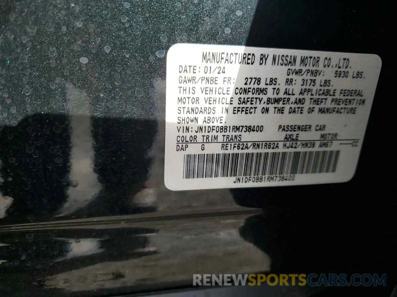 14 Фотография поврежденного автомобиля JN1DF0BB1RM738400 NISSAN ARIYA EVOL 2024
