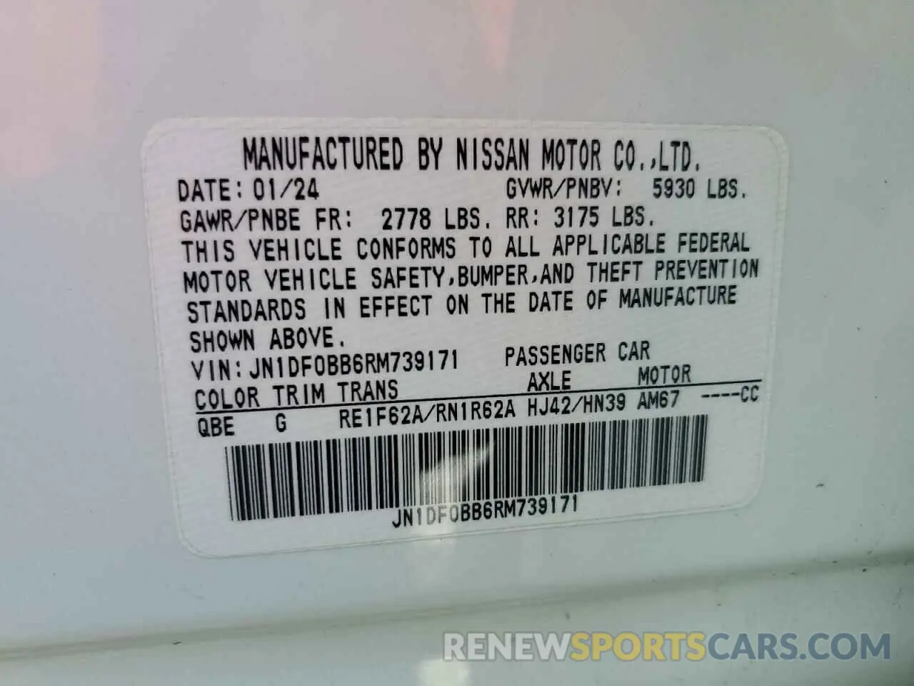 15 Фотография поврежденного автомобиля JN1DF0BB6RM739171 NISSAN ARIYA EVOL 2024