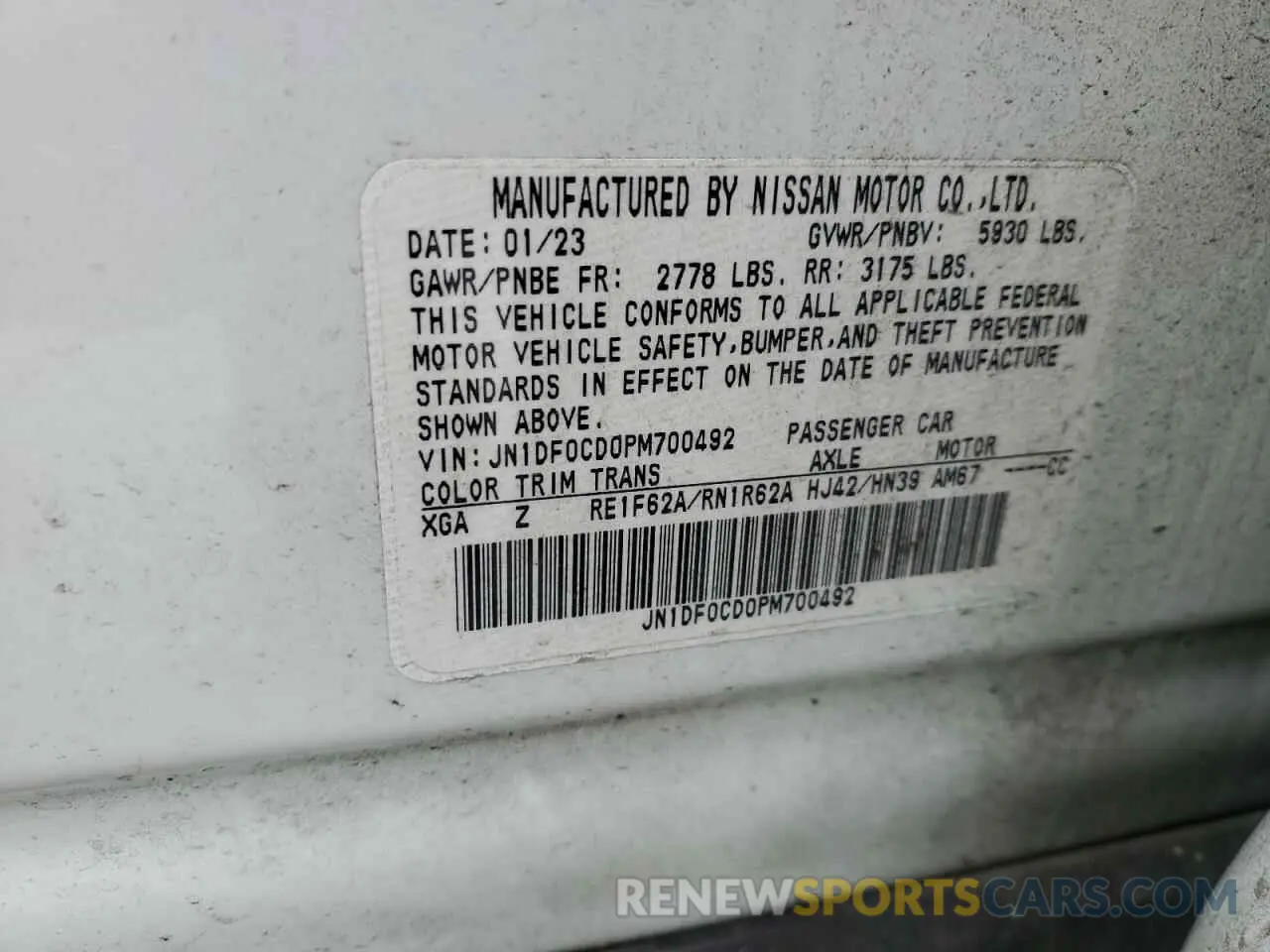 13 Photograph of a damaged car JN1DF0CD0PM700492 NISSAN ARIYA PLAT 2023