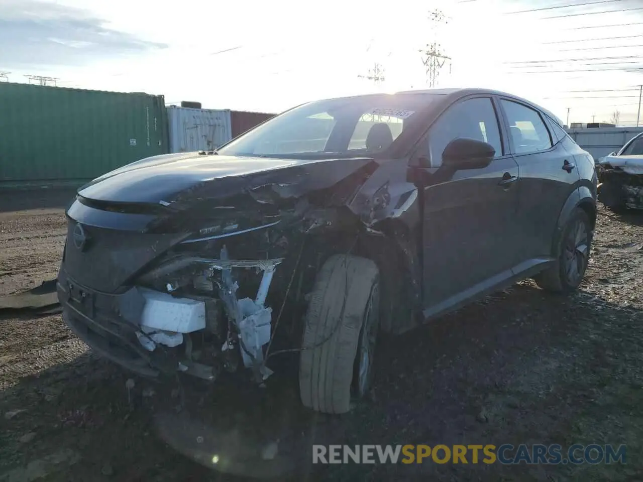 1 Photograph of a damaged car JN1DF0CD9RM734045 NISSAN ARIYA PLAT 2024