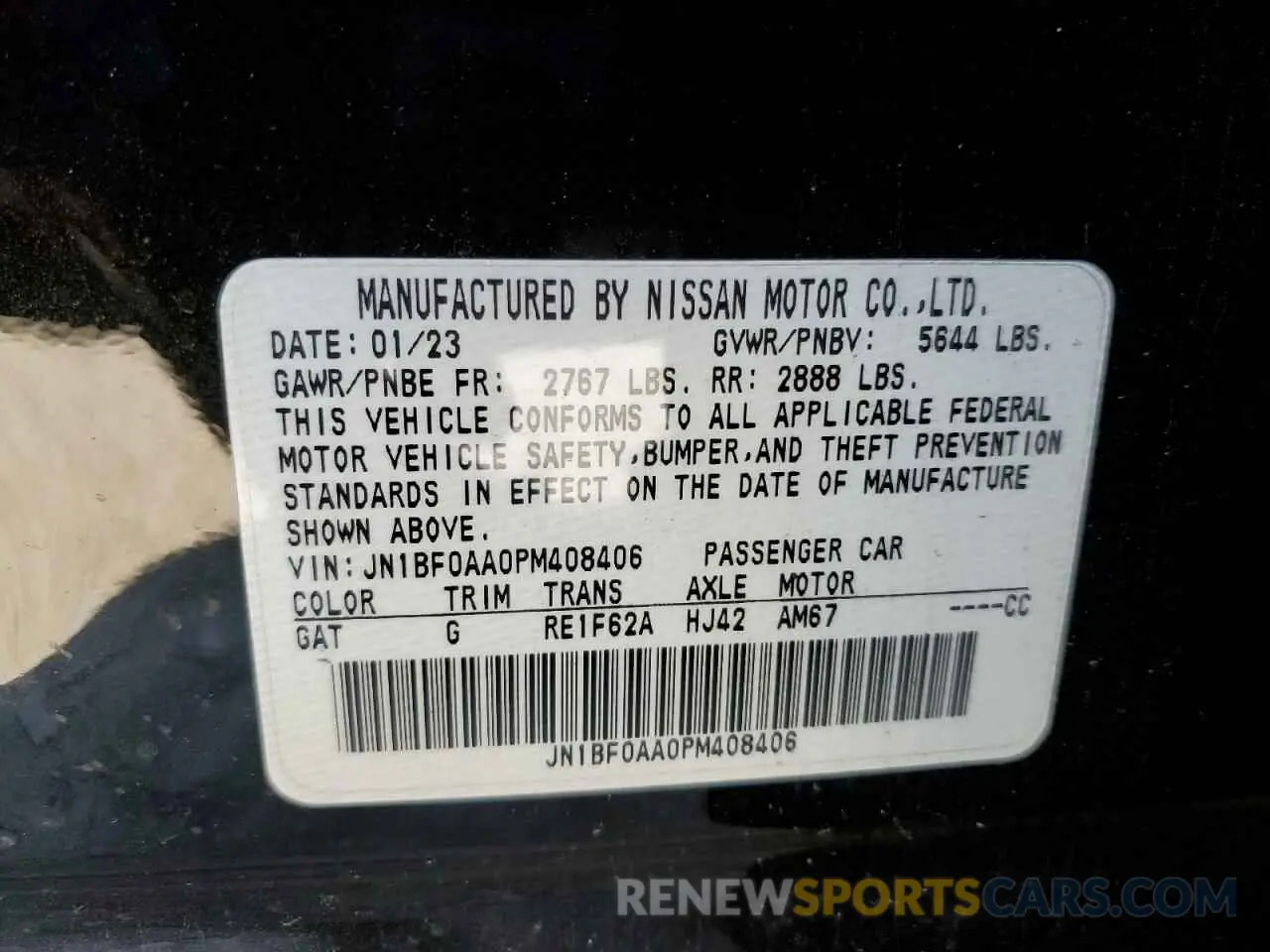 14 Фотография поврежденного автомобиля JN1BF0AA0PM408406 NISSAN ARIYA VENT 2023