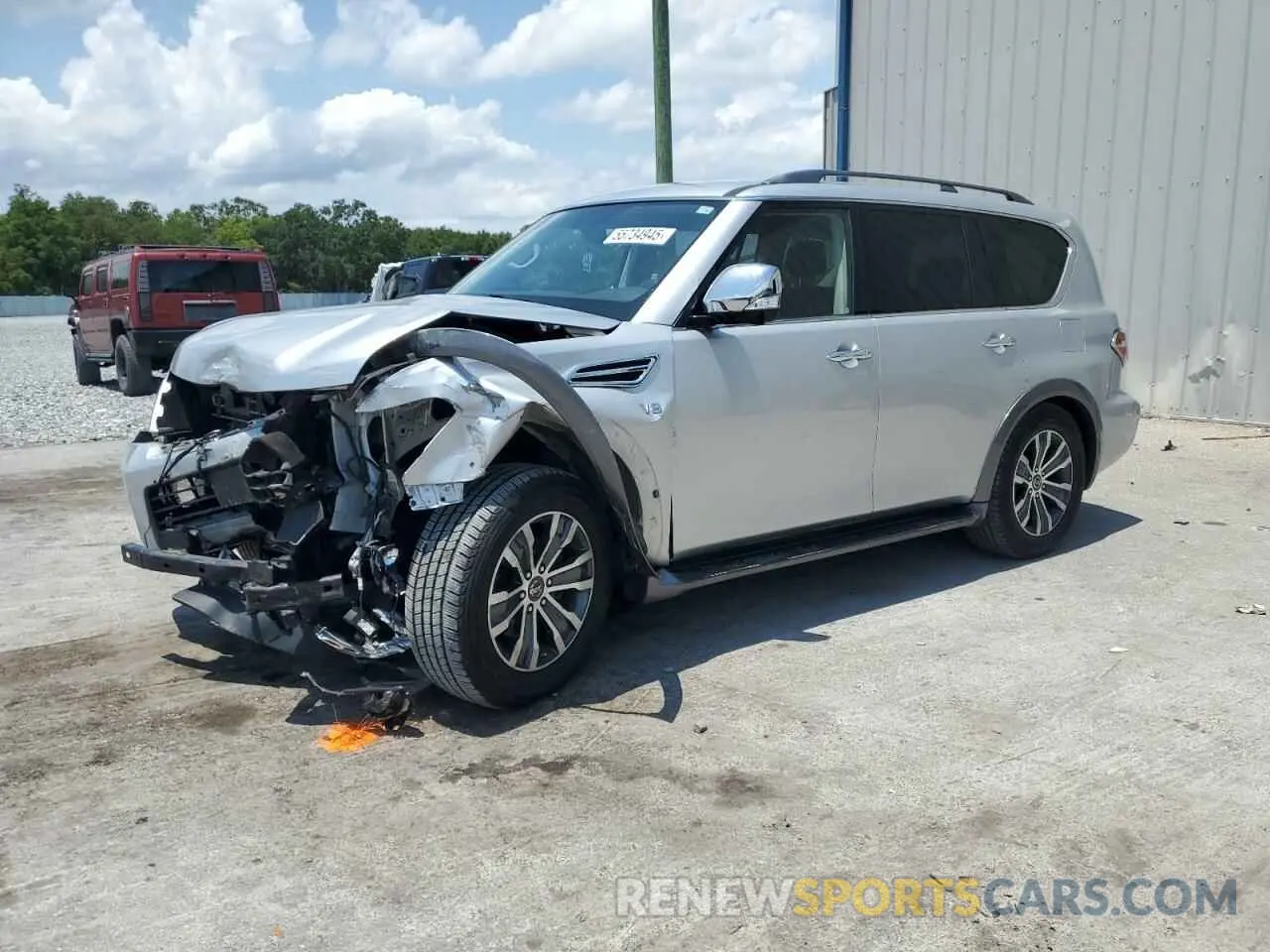 1 Фотография поврежденного автомобиля JN8AY2NC6K9585018 NISSAN ARMADA 2019