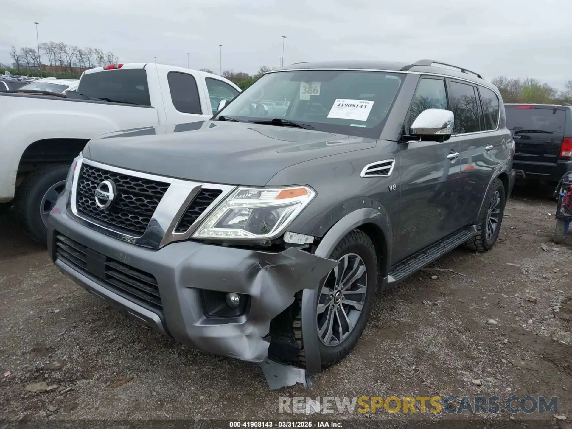 2 Photograph of a damaged car JN8AY2ND1KX008062 NISSAN ARMADA 2019