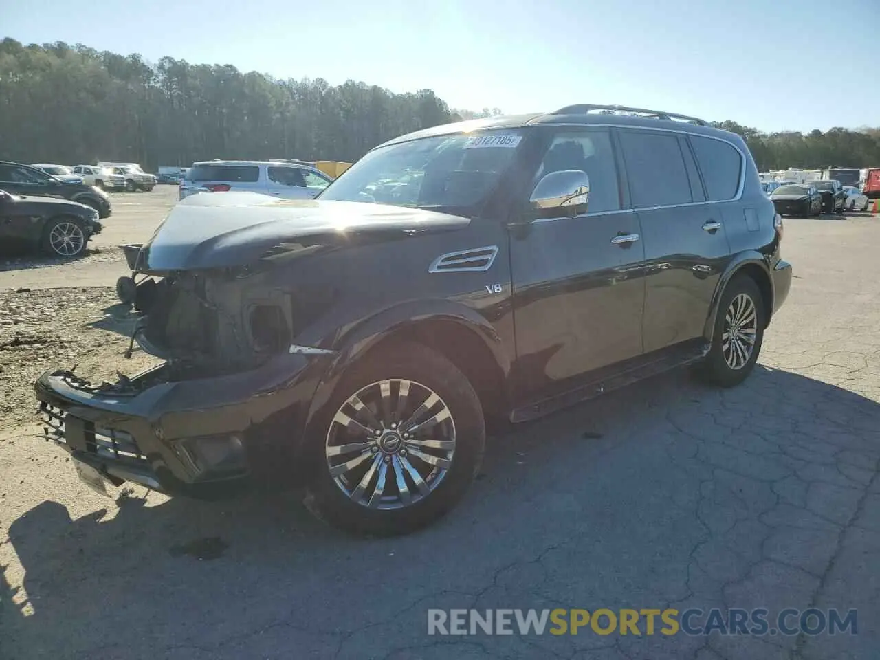 1 Photograph of a damaged car JN8AY2NF1K9351184 NISSAN ARMADA 2019