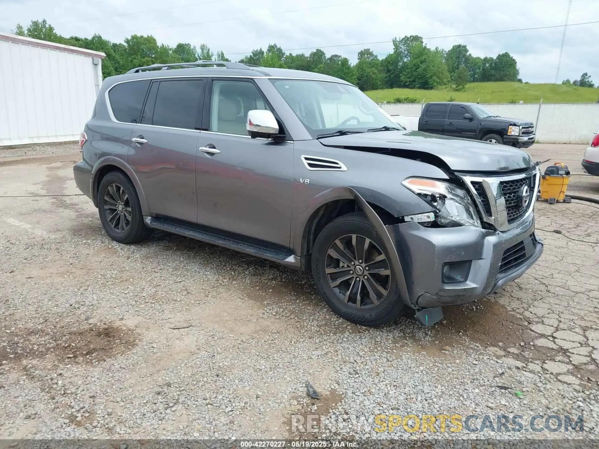 1 Photograph of a damaged car JN8AY2NF3K9351025 NISSAN ARMADA 2019