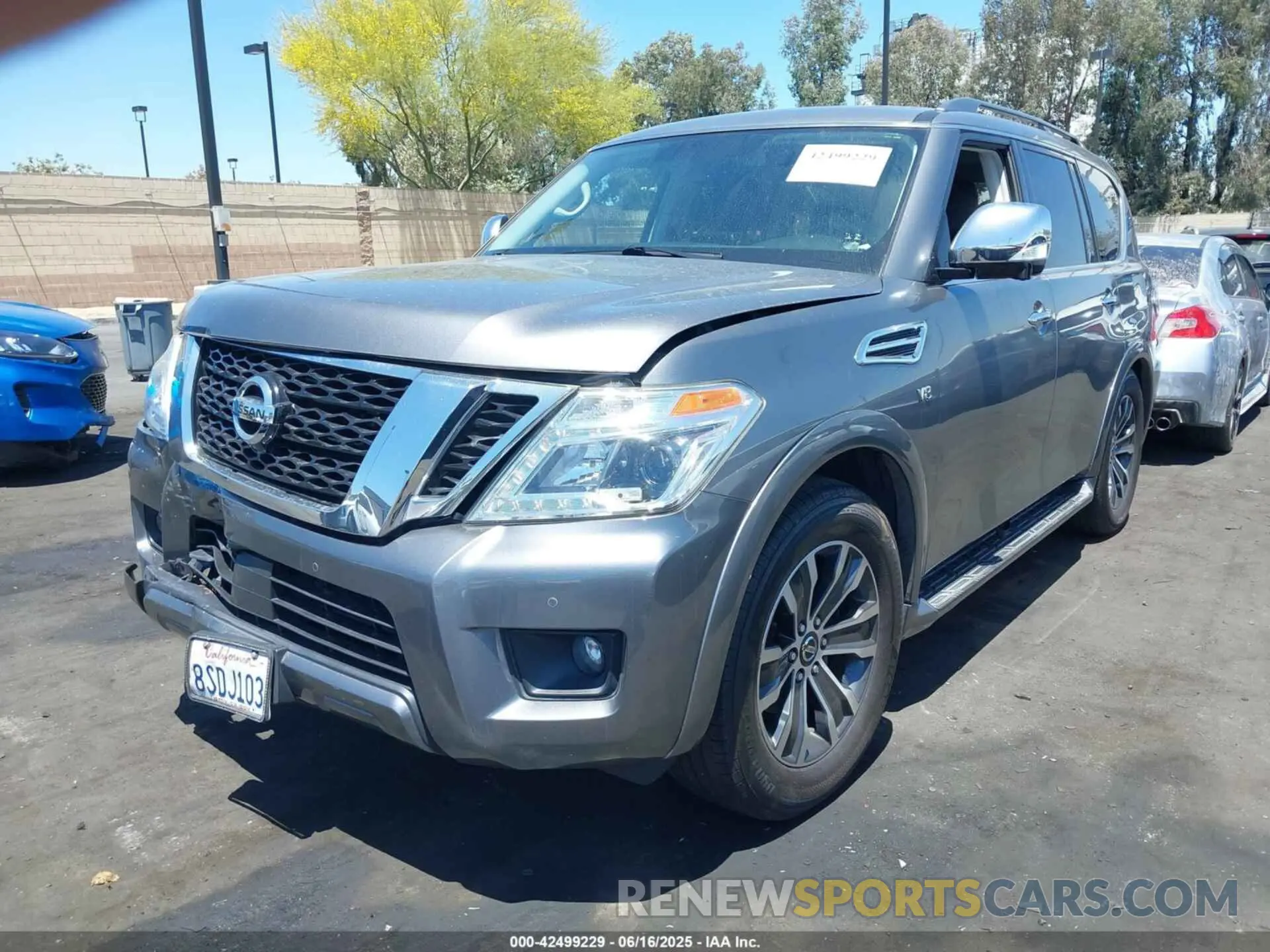 2 Фотография поврежденного автомобиля JN8AY2NC0LX519061 NISSAN ARMADA 2020
