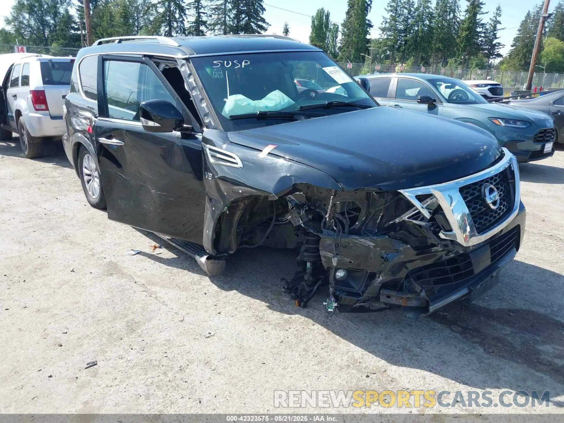 1 Photograph of a damaged car JN8AY2NCXLX516135 NISSAN ARMADA 2020