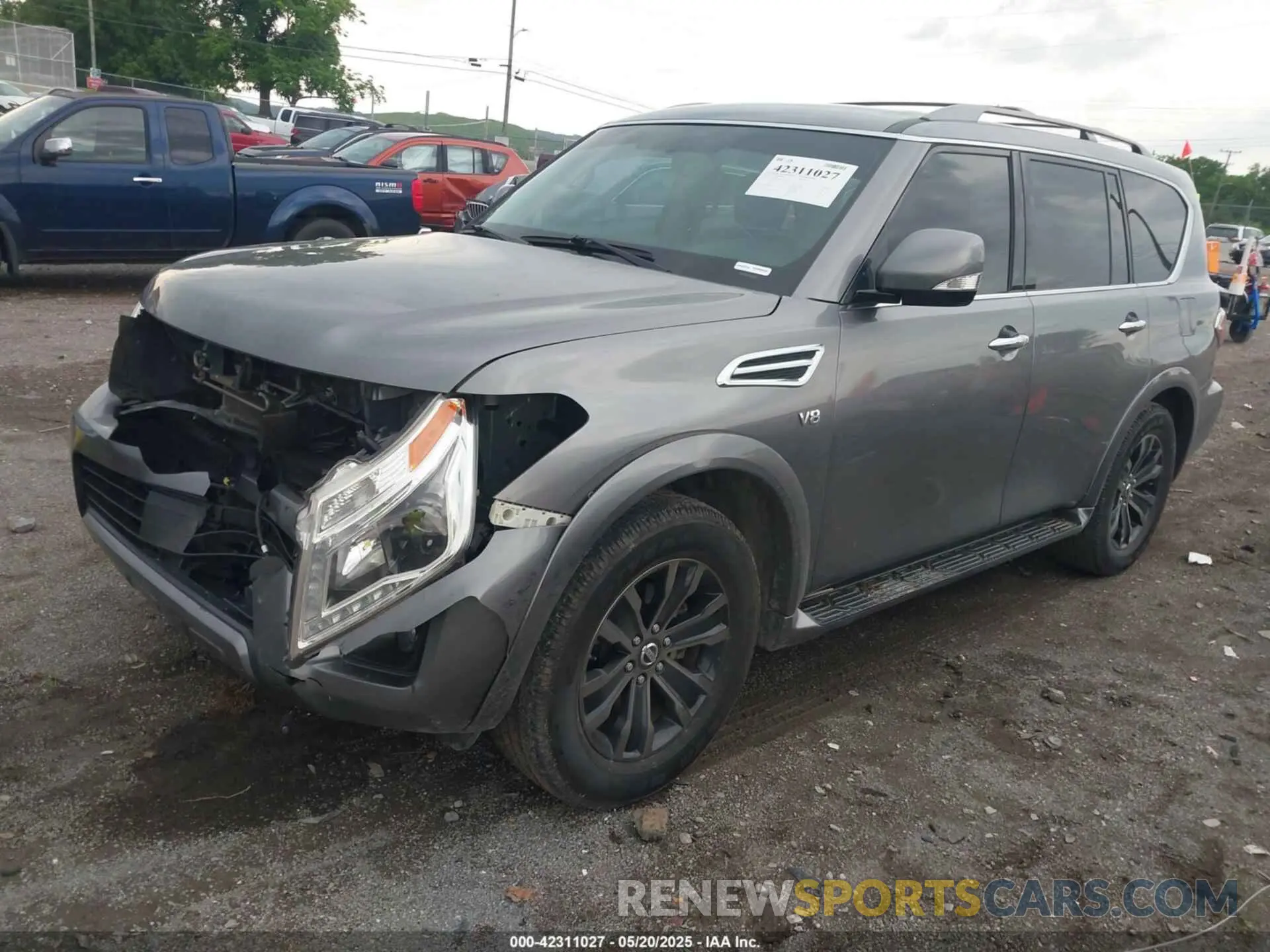 2 Фотография поврежденного автомобиля JN8AY2ND0L9105632 NISSAN ARMADA 2020