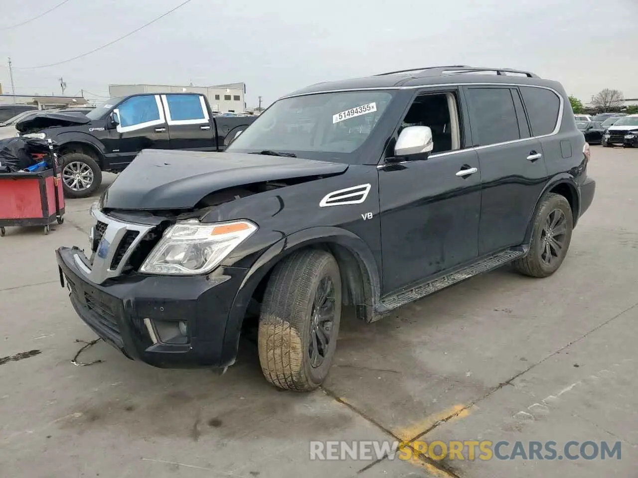 1 Photograph of a damaged car JN8AY2ND6L9111922 NISSAN ARMADA 2020