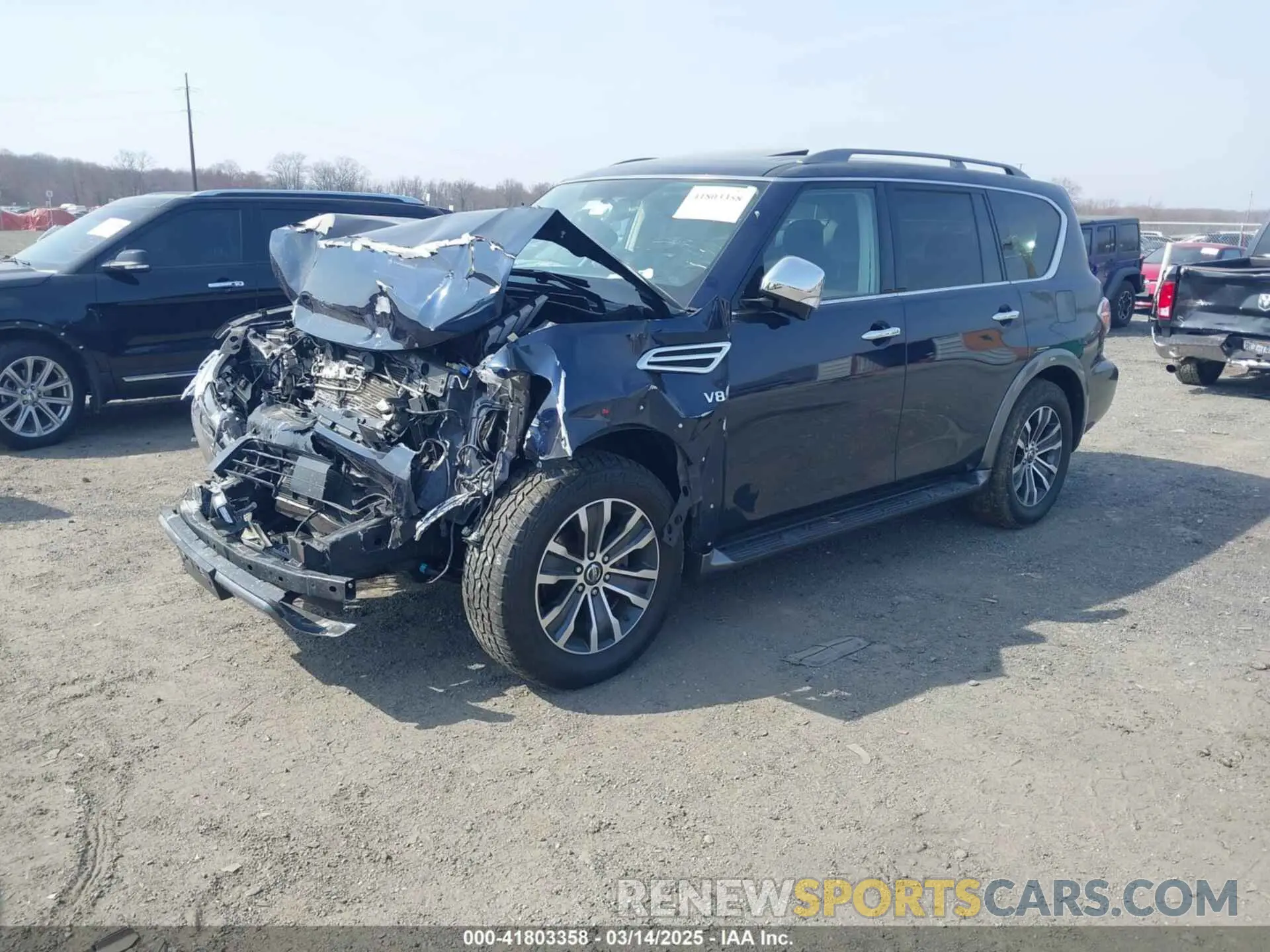 2 Фотография поврежденного автомобиля JN8AY2NDXLX017988 NISSAN ARMADA 2020