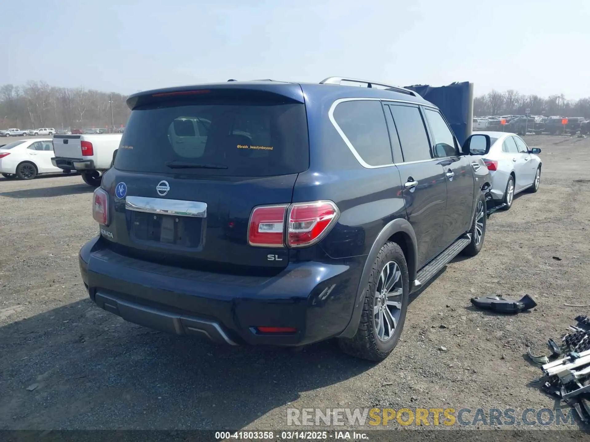 4 Фотография поврежденного автомобиля JN8AY2NDXLX017988 NISSAN ARMADA 2020