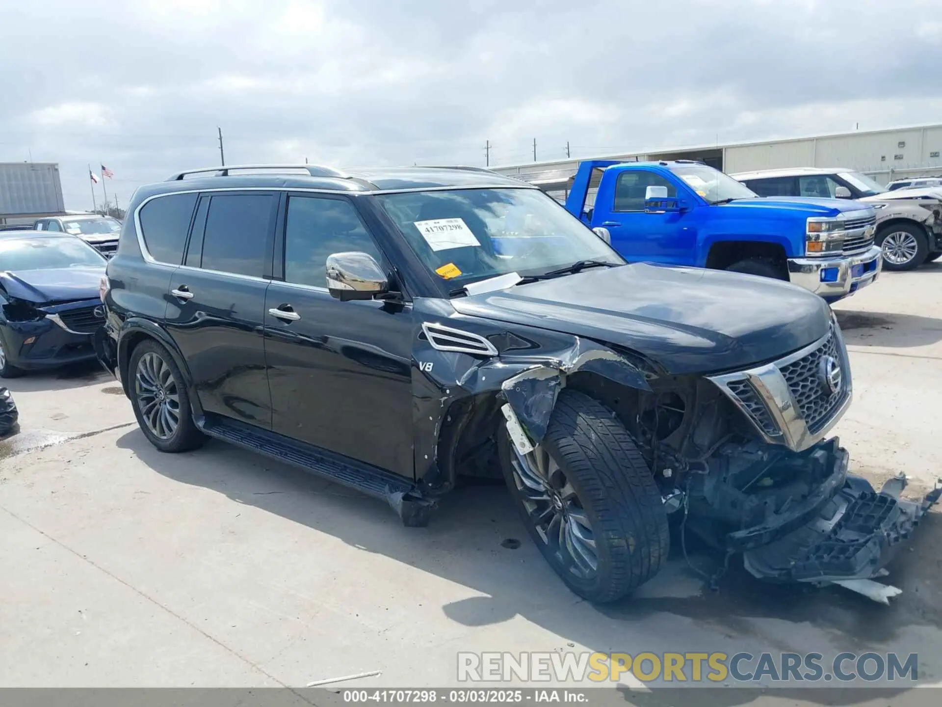 1 Photograph of a damaged car JN8AY2NF9L9360524 NISSAN ARMADA 2020
