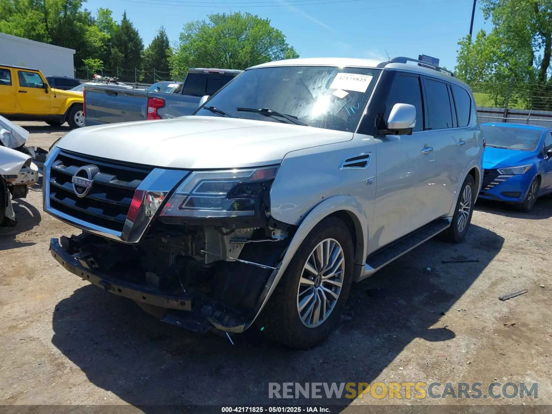 2 Photograph of a damaged car JN8AY2BA7M9371404 NISSAN ARMADA 2021