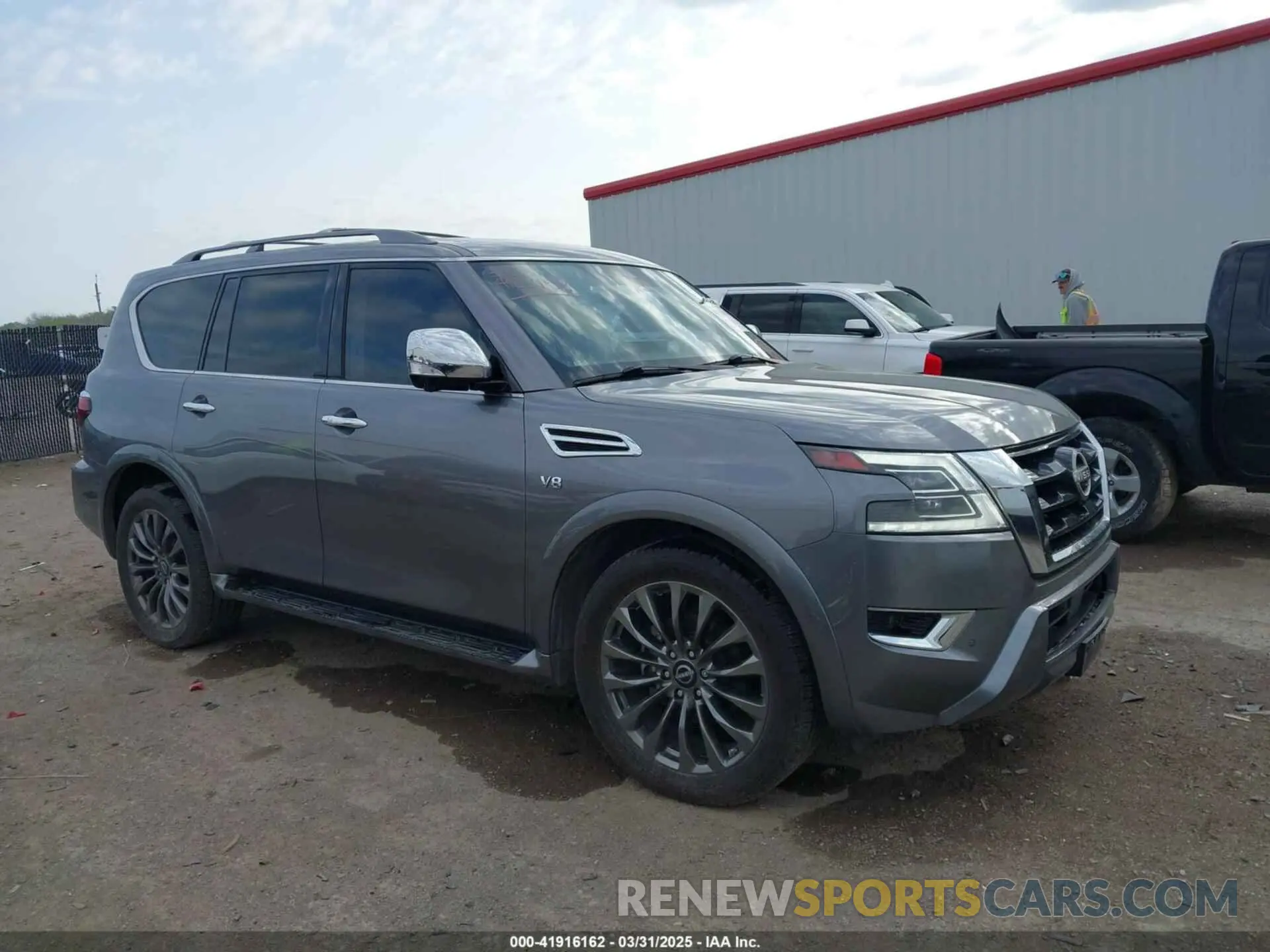 1 Photograph of a damaged car JN8AY2DA7M9372064 NISSAN ARMADA 2021