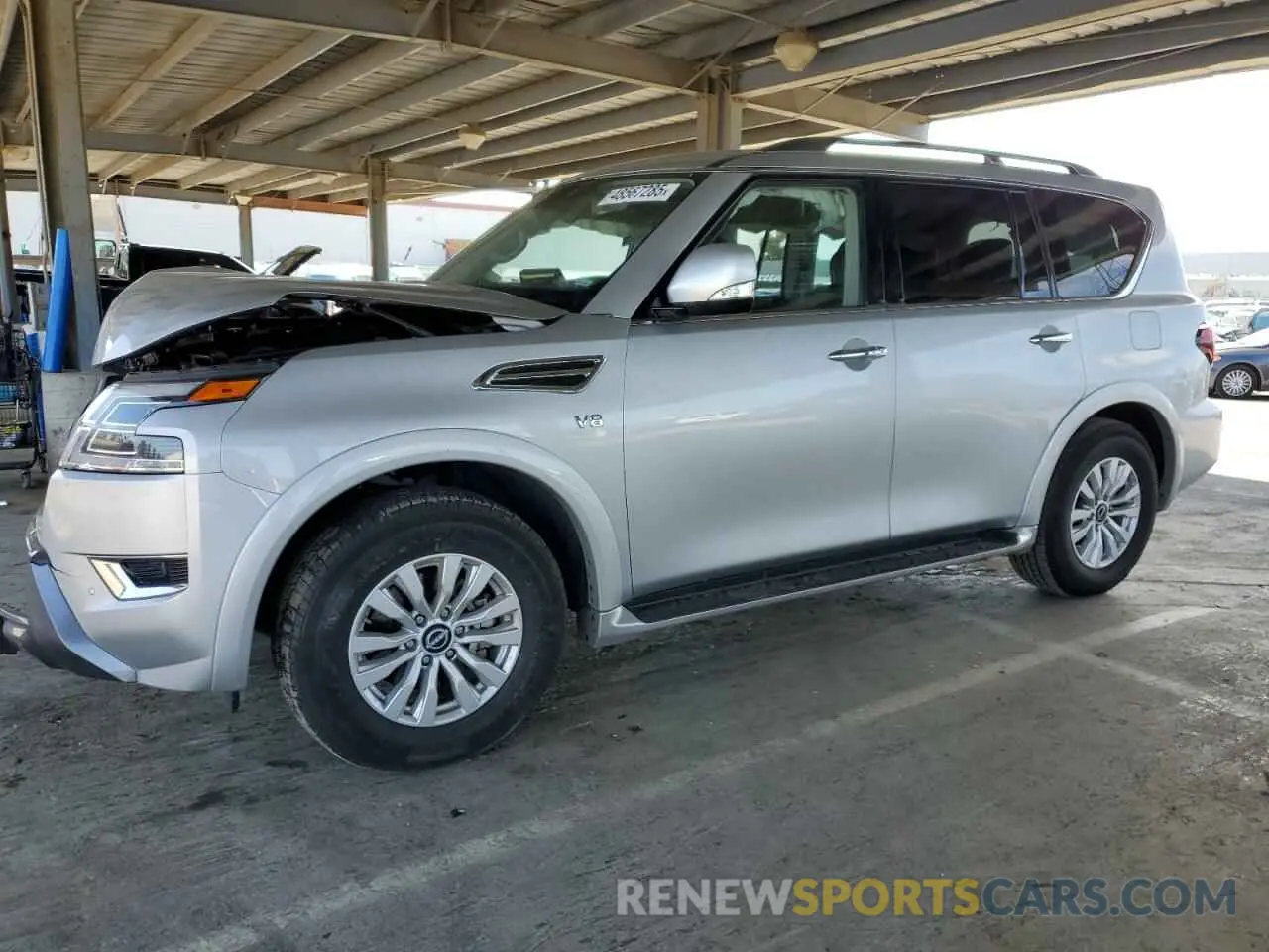 1 Photograph of a damaged car JN8AY2AD1N9678385 NISSAN ARMADA 2022
