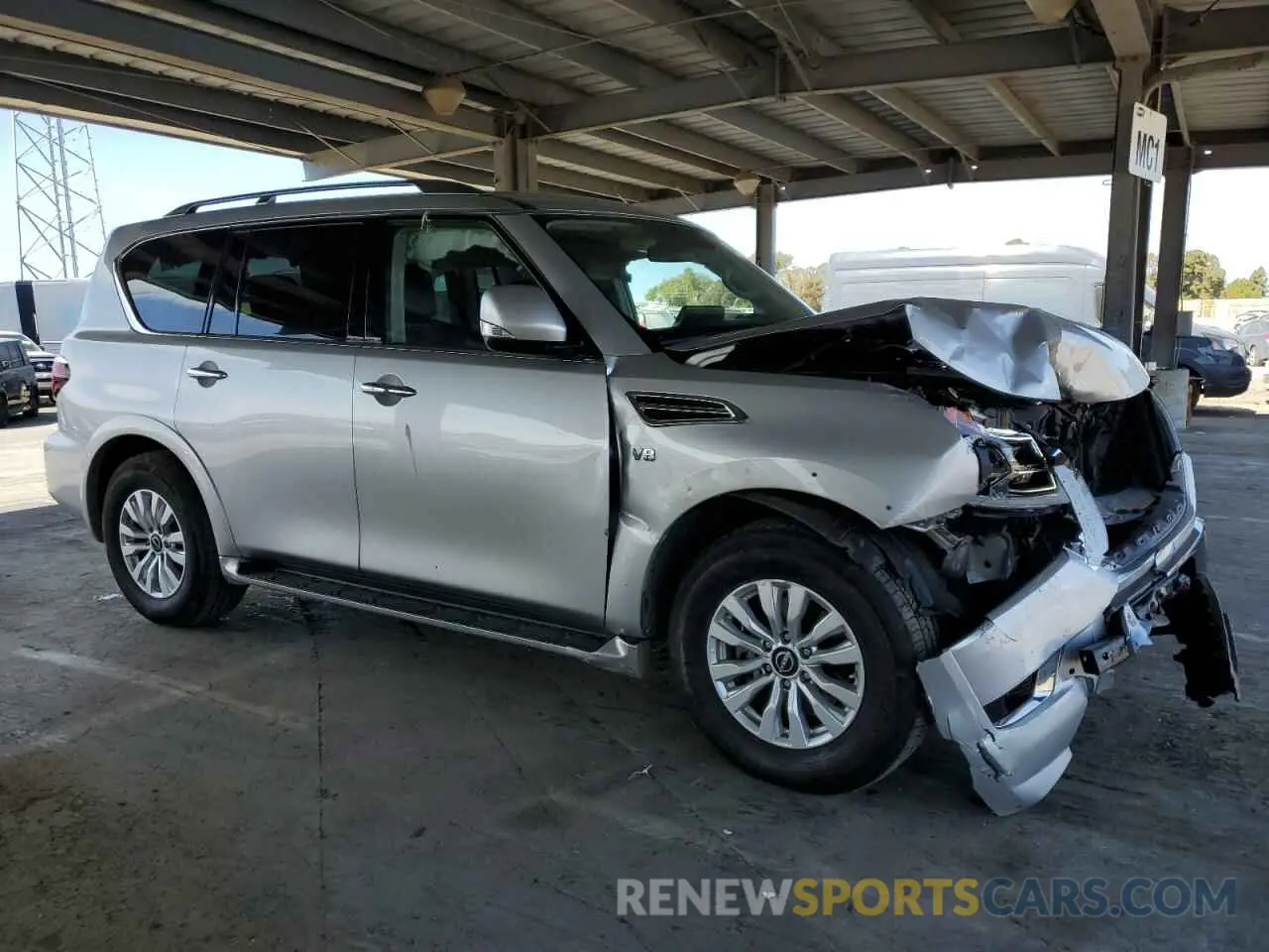 4 Photograph of a damaged car JN8AY2AD1N9678385 NISSAN ARMADA 2022