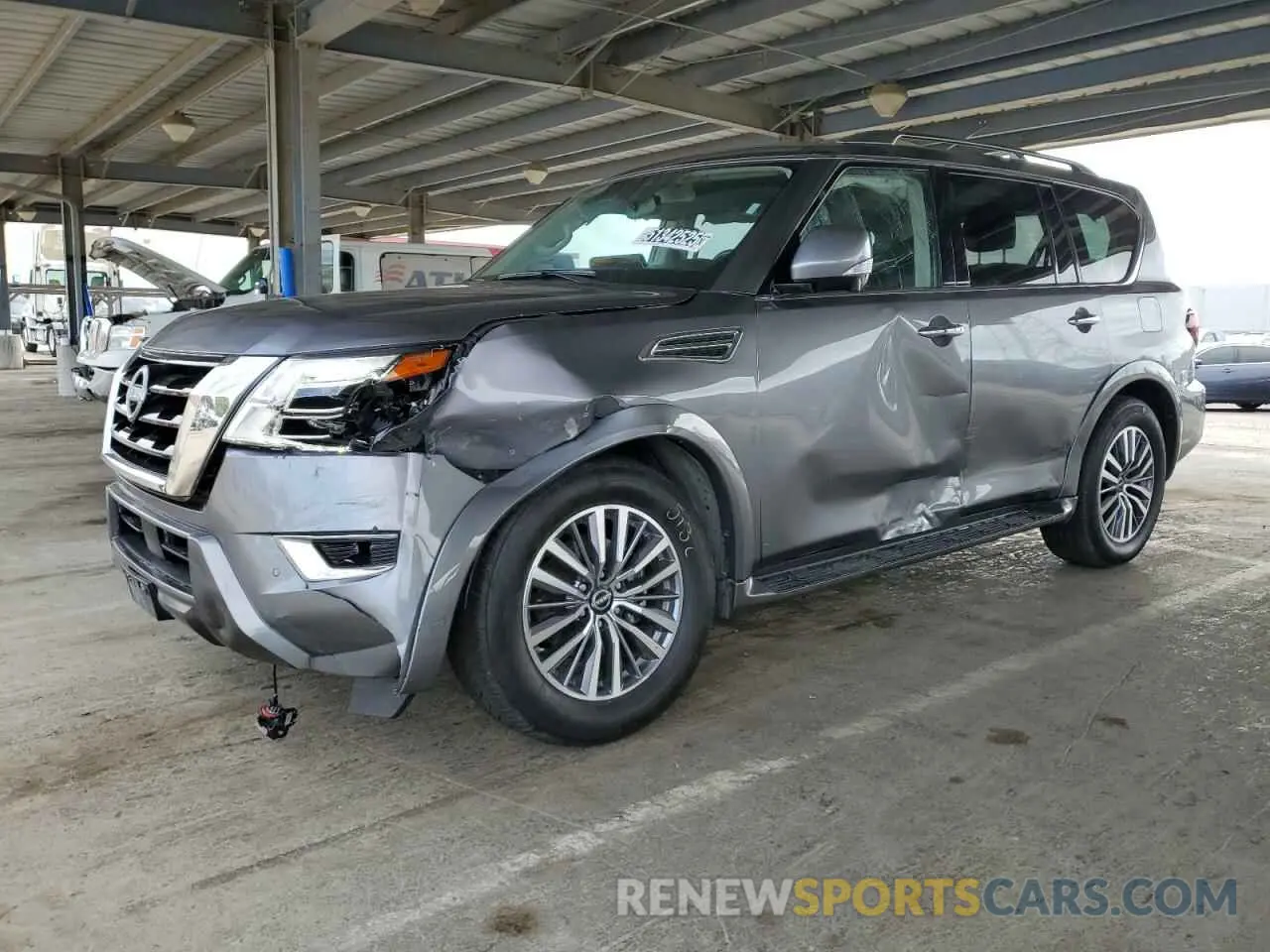 1 Photograph of a damaged car JN8AY2BB9P9833250 NISSAN ARMADA 2023
