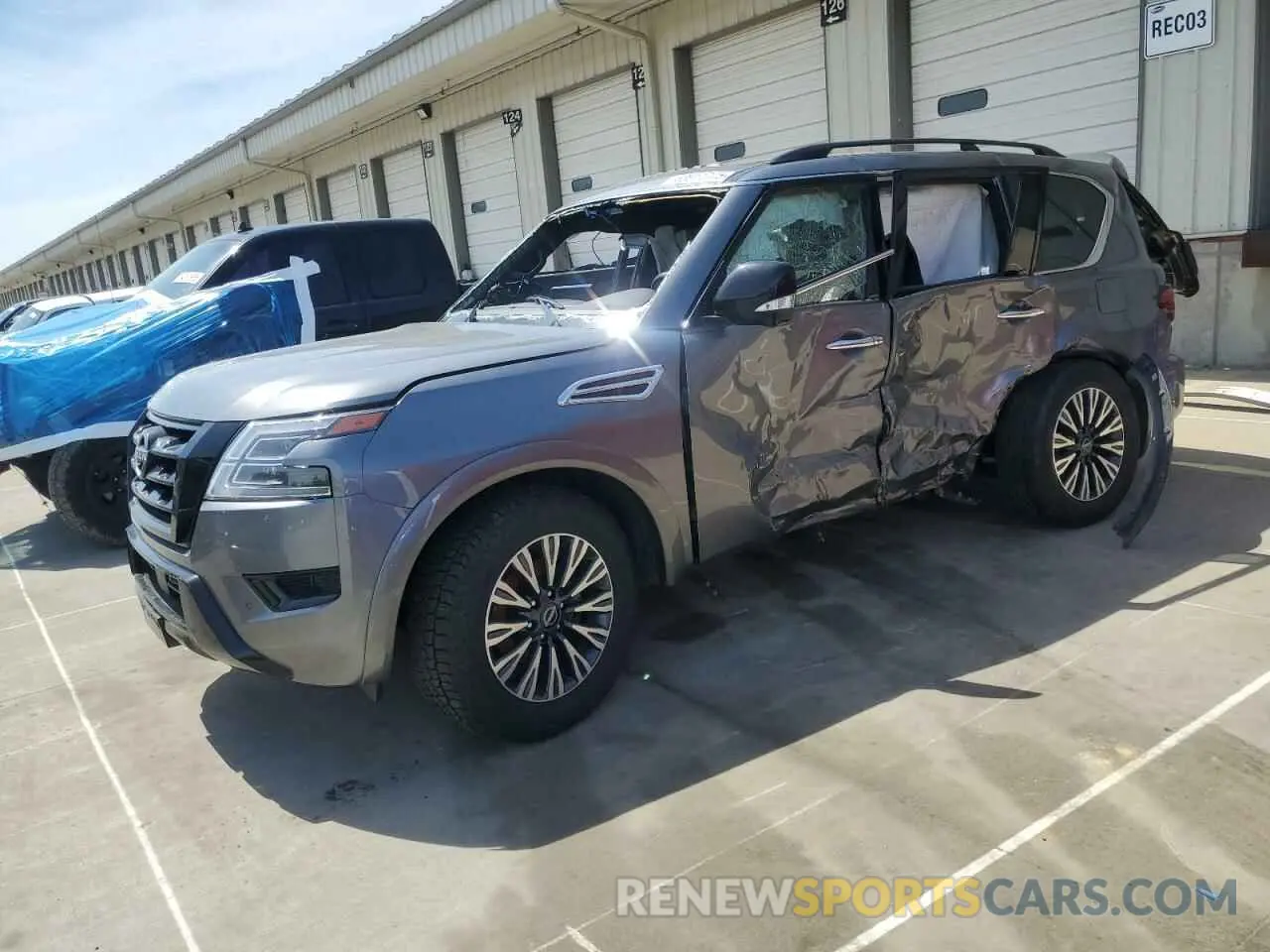 1 Photograph of a damaged car JN8AY2BBXP9833063 NISSAN ARMADA 2023