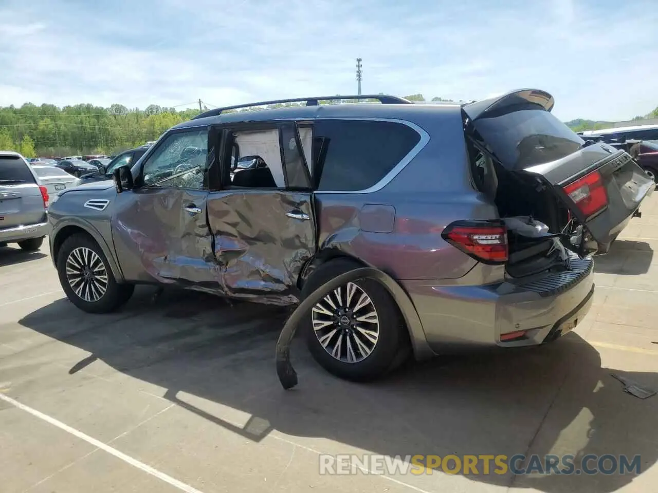 2 Photograph of a damaged car JN8AY2BBXP9833063 NISSAN ARMADA 2023