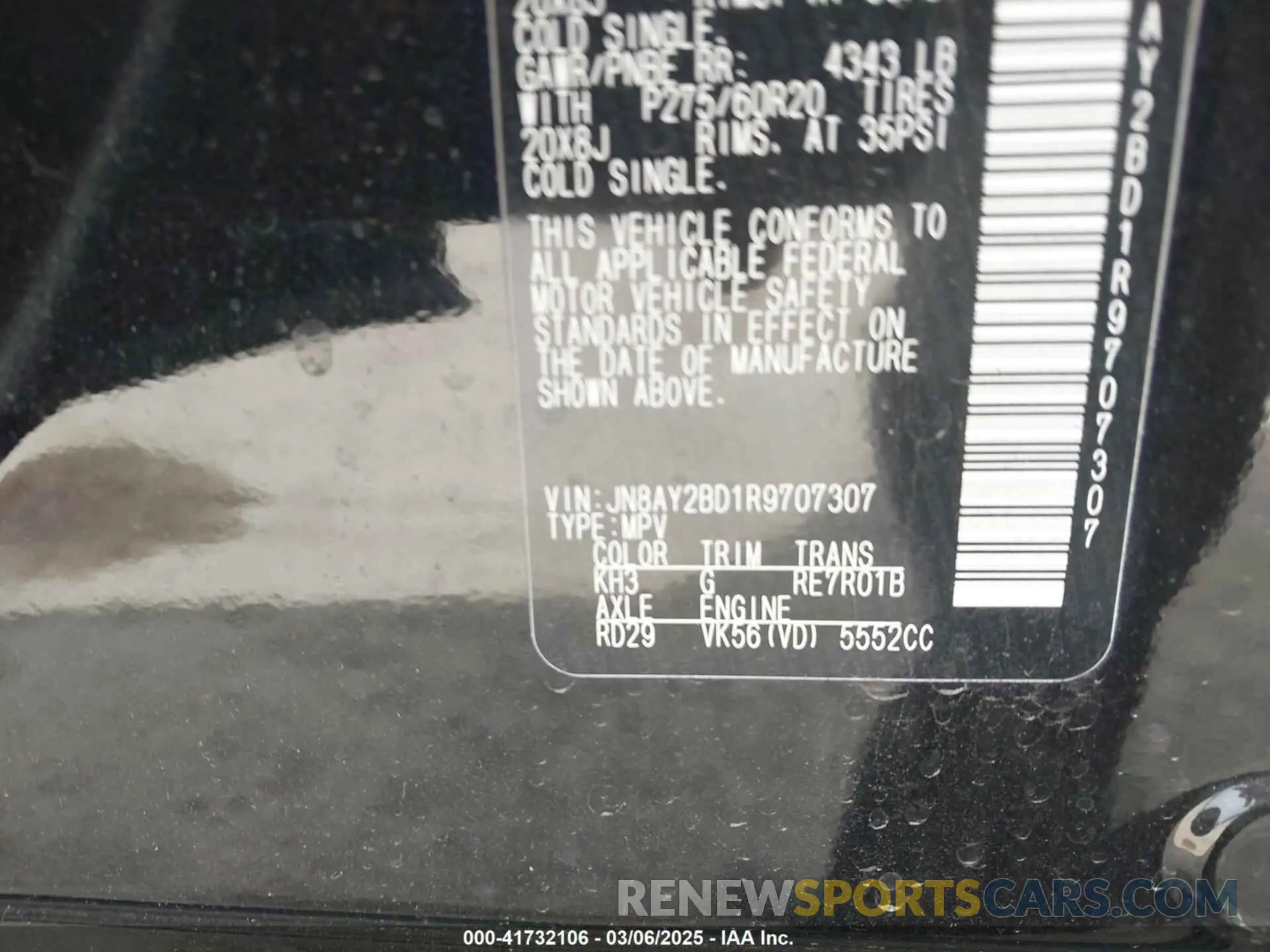 9 Photograph of a damaged car JN8AY2BD1R9707307 NISSAN ARMADA 2024