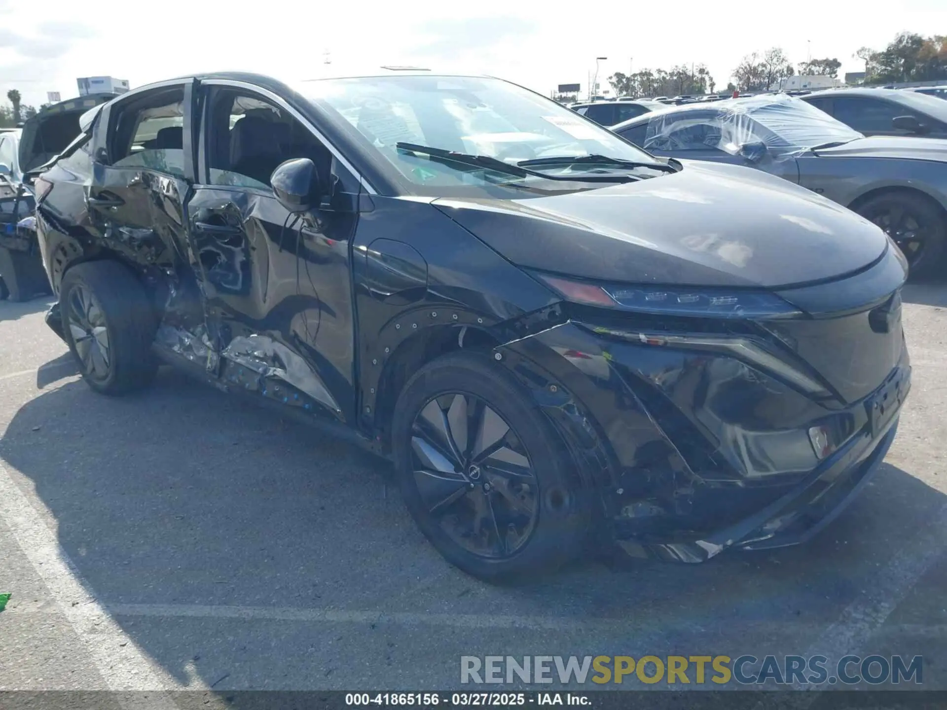 1 Photograph of a damaged car JN1AF0BA3PM407065 NISSAN ARYIA 2023