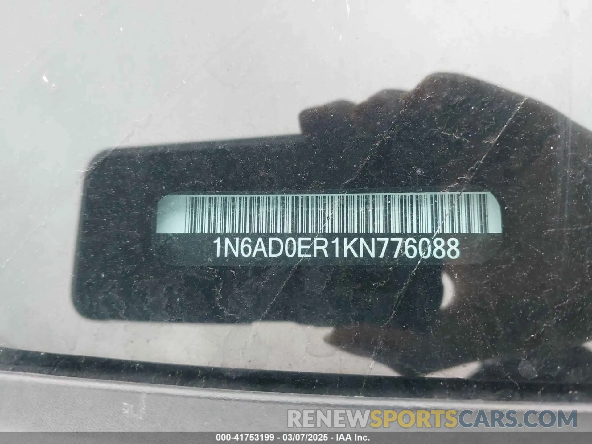 9 Фотография поврежденного автомобиля 1N6AD0ER1KN776088 NISSAN FRONTIER 2019
