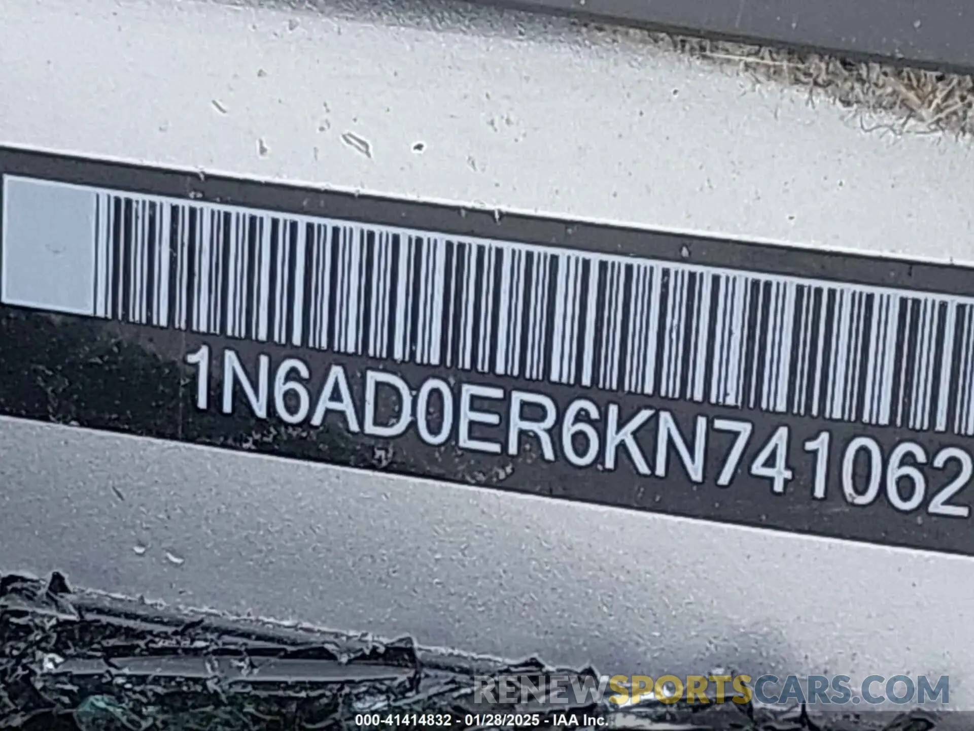 9 Фотография поврежденного автомобиля 1N6AD0ER6KN741062 NISSAN FRONTIER 2019