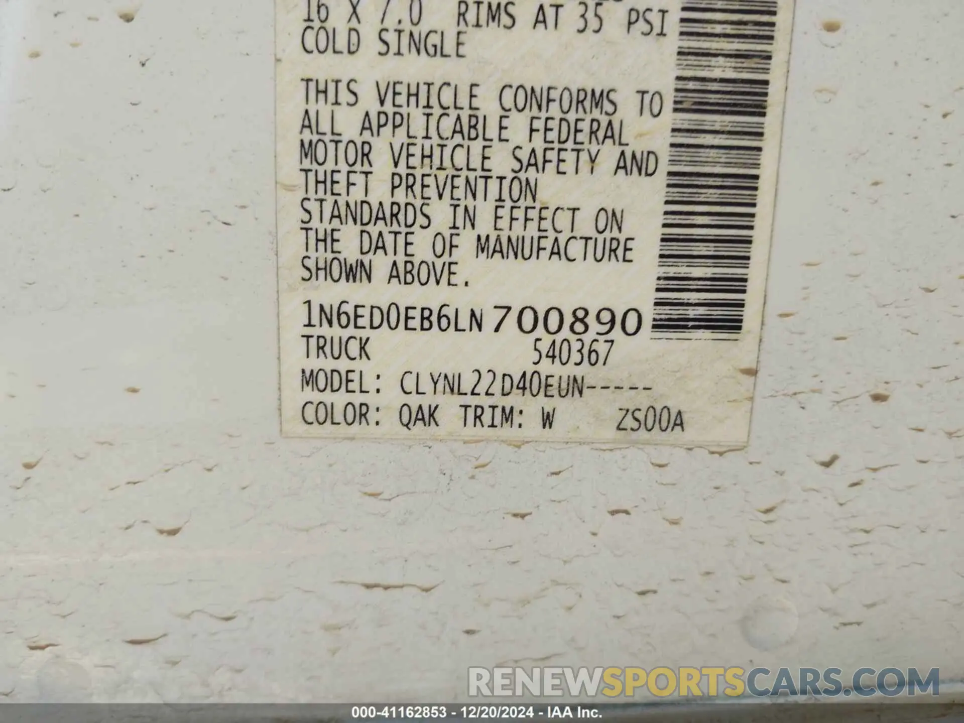 9 Фотография поврежденного автомобиля 1N6ED0EB6LN700890 NISSAN FRONTIER 2020
