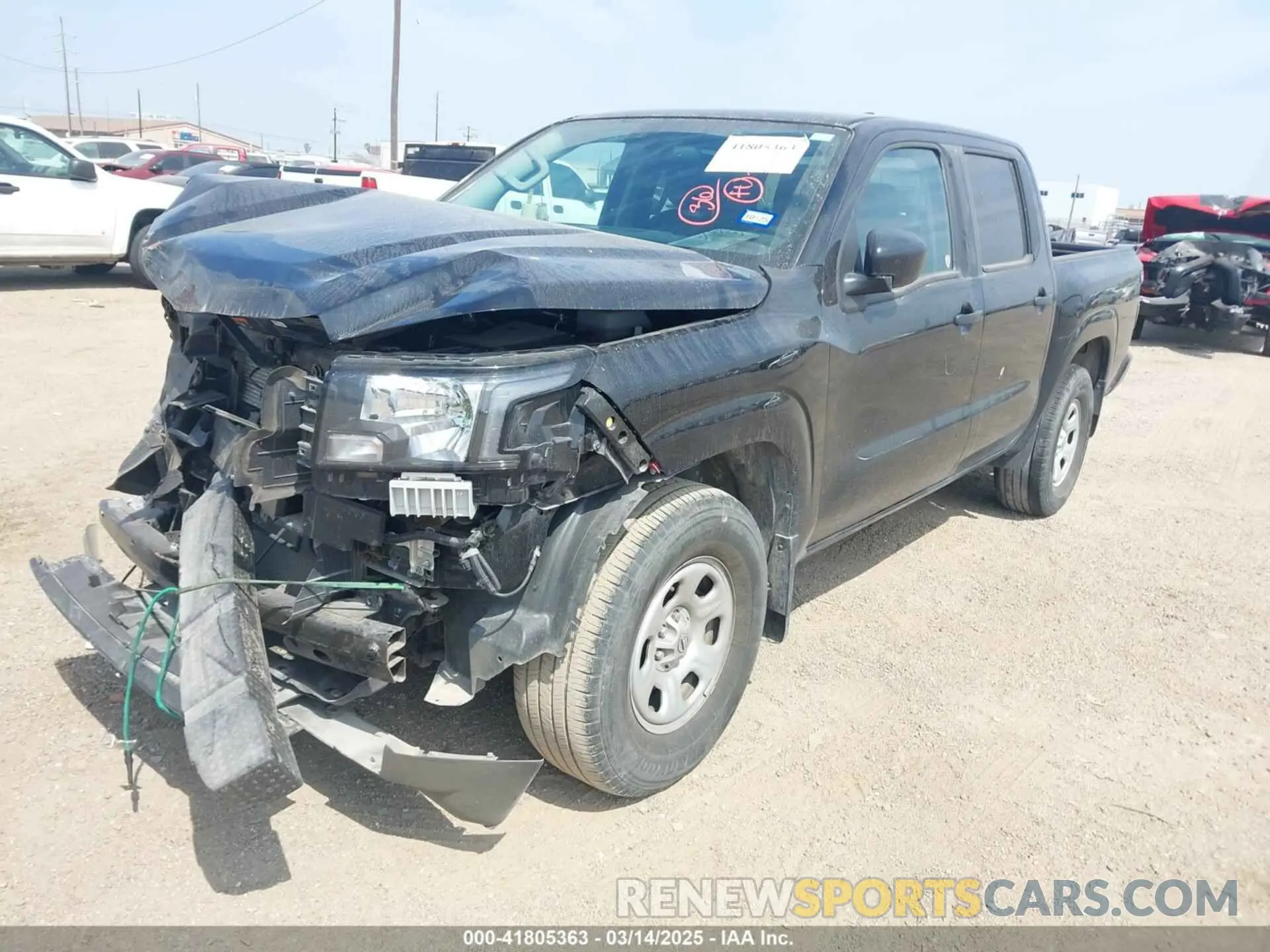 2 Photograph of a damaged car 1N6ED1EJ7NN611393 NISSAN FRONTIER 2022