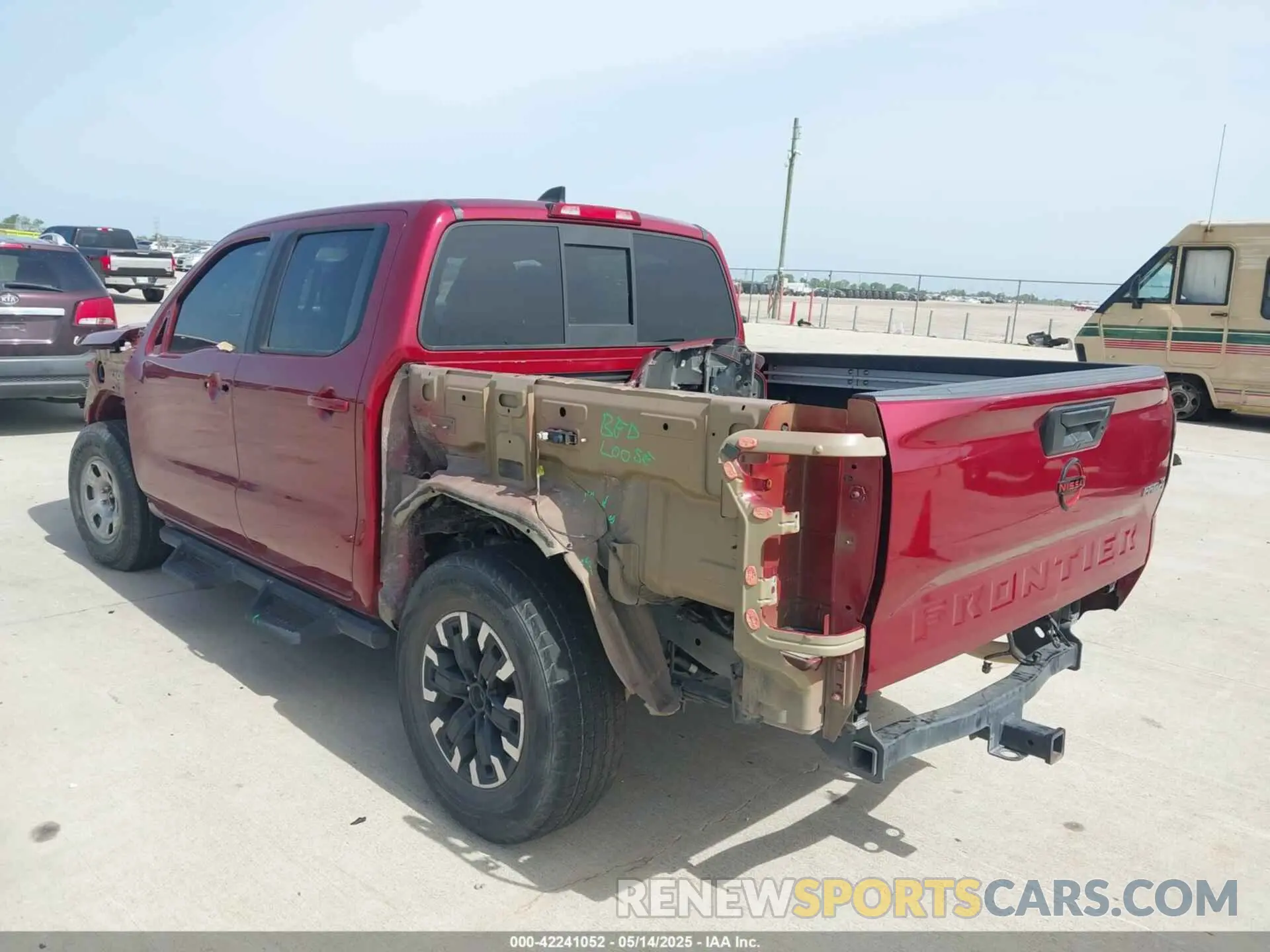 3 Фотография поврежденного автомобиля 1N6ED1EJ8NN672400 NISSAN FRONTIER 2022