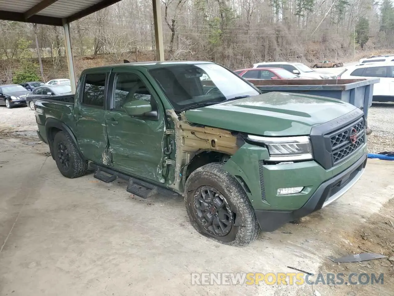 4 Photograph of a damaged car 1N6ED1EJ7PN612854 NISSAN FRONTIER 2023