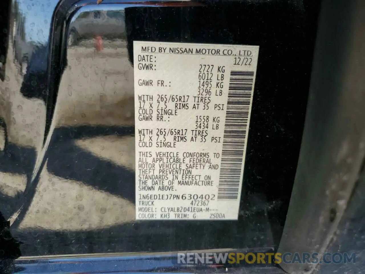 13 Фотография поврежденного автомобиля 1N6ED1EJ7PN630402 NISSAN FRONTIER 2023