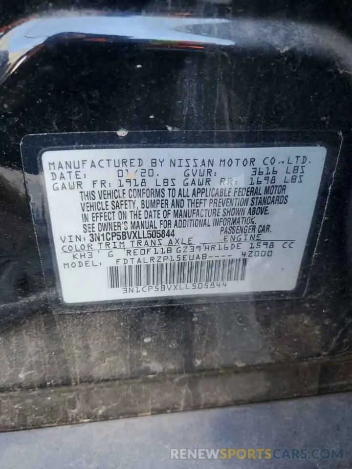 16 Фотография поврежденного автомобиля 3N1CP5BVXLL505844 NISSAN KICKS 2020