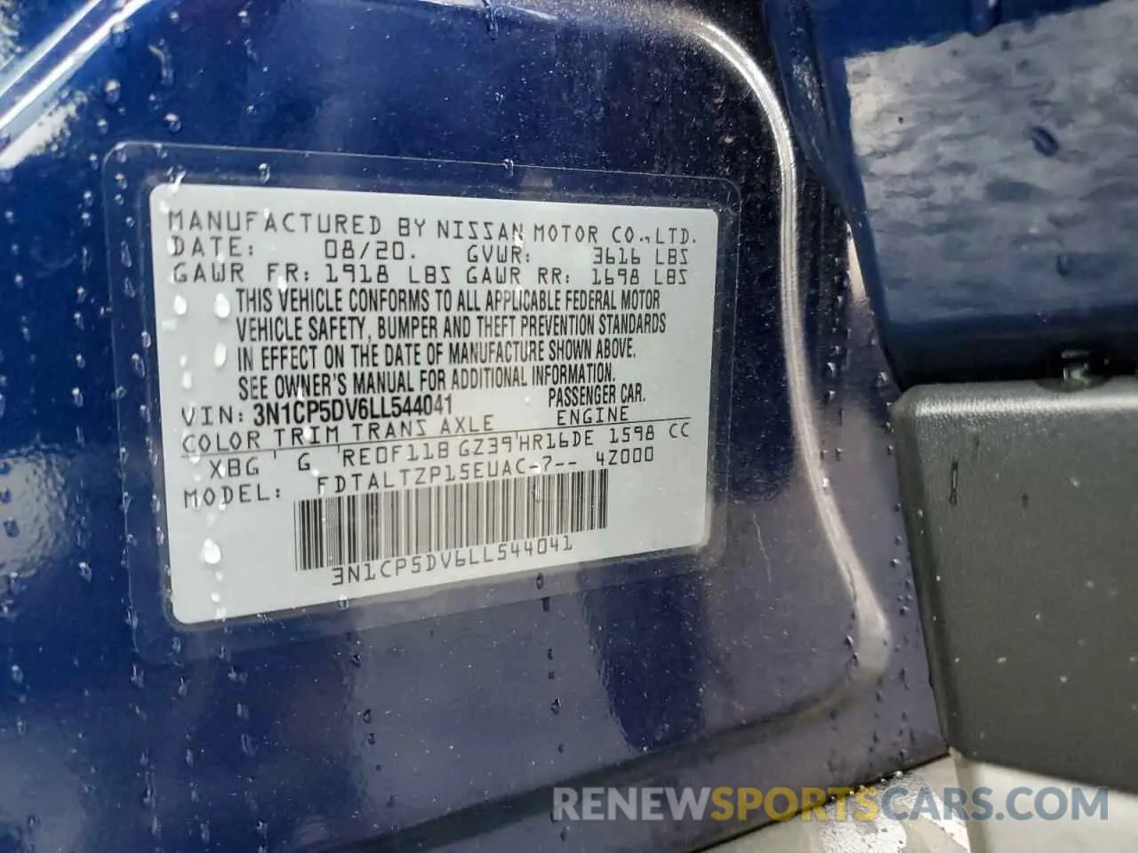 13 Фотография поврежденного автомобиля 3N1CP5DV6LL544041 NISSAN KICKS 2020