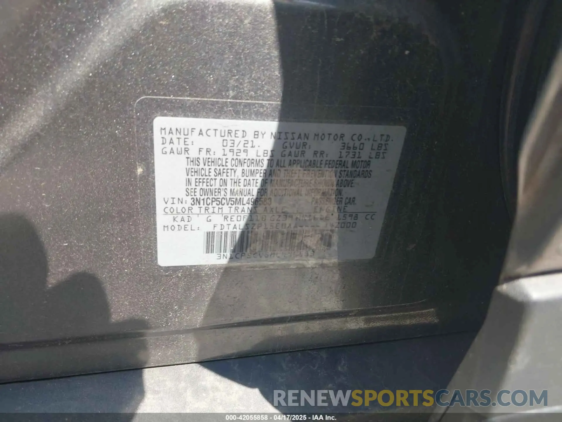 9 Фотография поврежденного автомобиля 3N1CP5CV5ML496583 NISSAN KICKS 2021