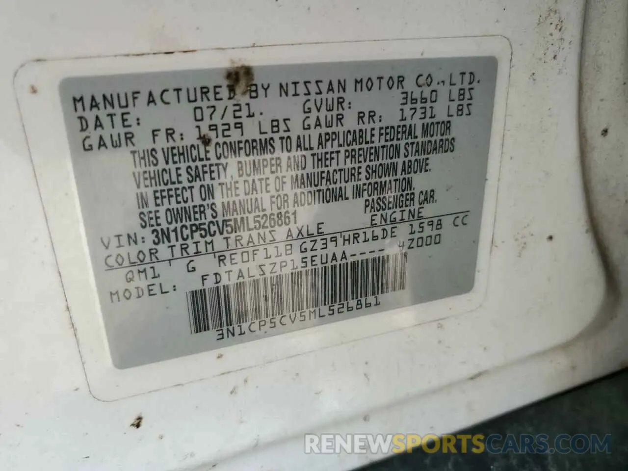 16 Фотография поврежденного автомобиля 3N1CP5CV5ML526861 NISSAN KICKS 2021