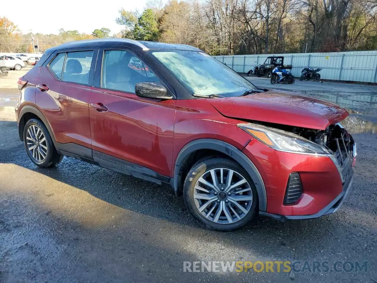 4 Photograph of a damaged car 3N1CP5CV8ML494505 NISSAN KICKS 2021