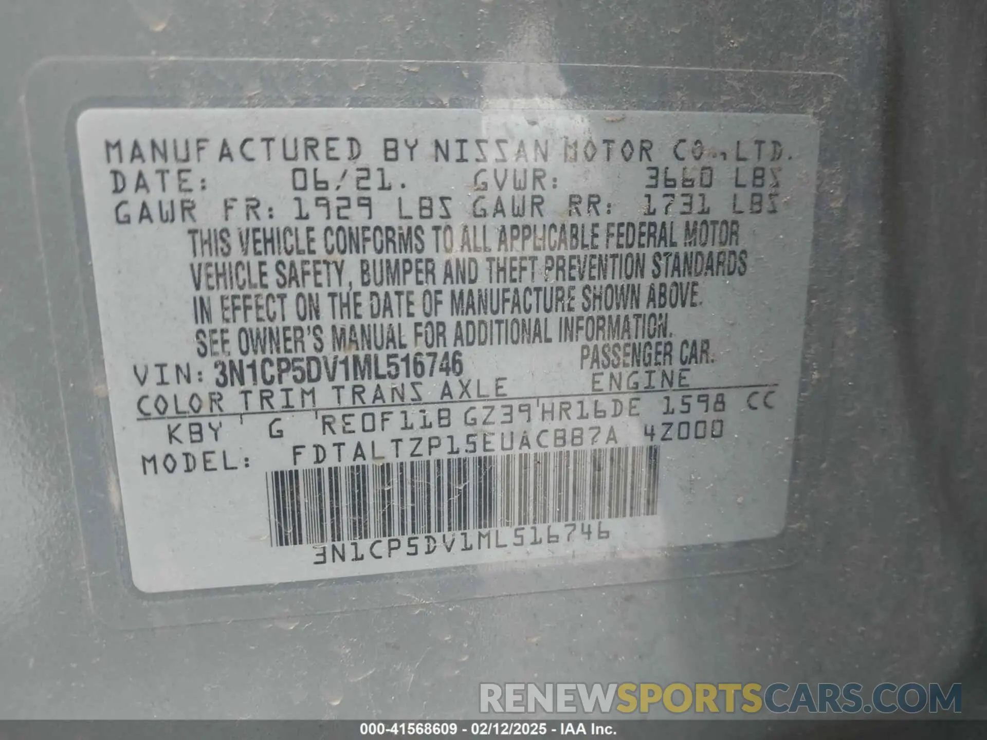 9 Фотография поврежденного автомобиля 3N1CP5DV1ML516746 NISSAN KICKS 2021