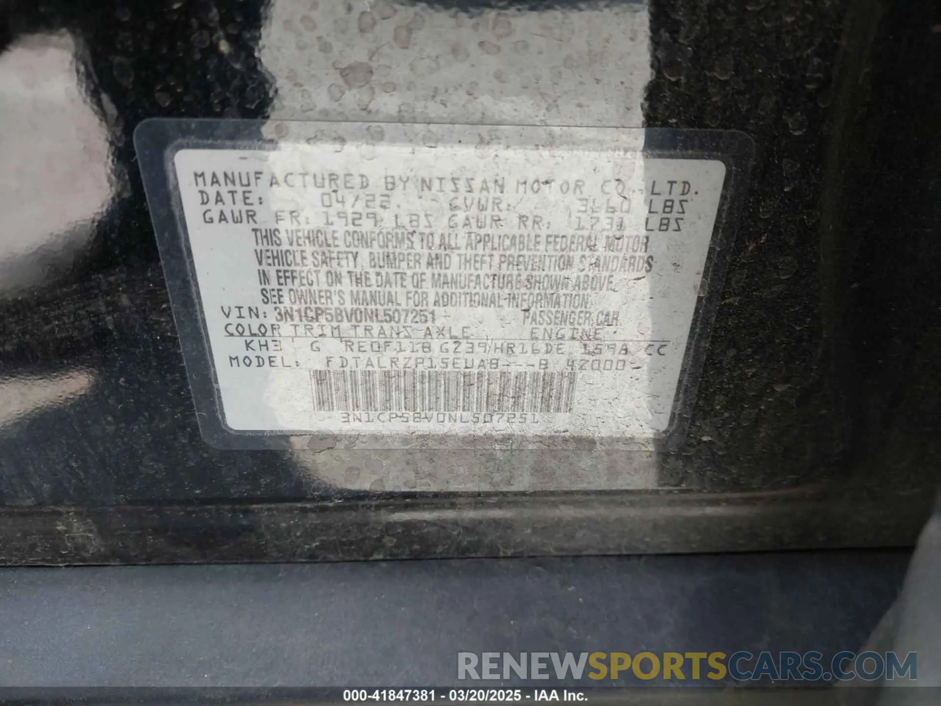 9 Photograph of a damaged car 3N1CP5BV0NL507251 NISSAN KICKS 2022