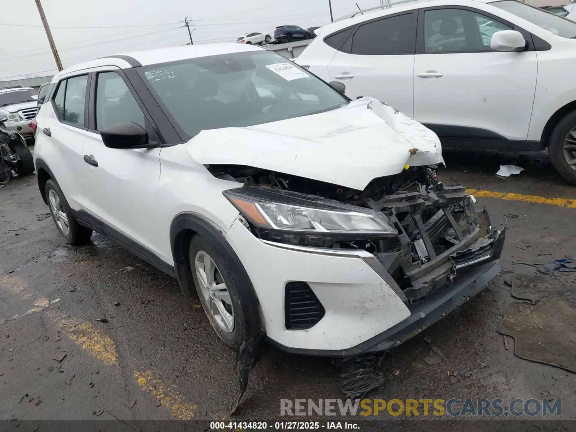1 Photograph of a damaged car 3N1CP5BV3NL511472 NISSAN KICKS 2022